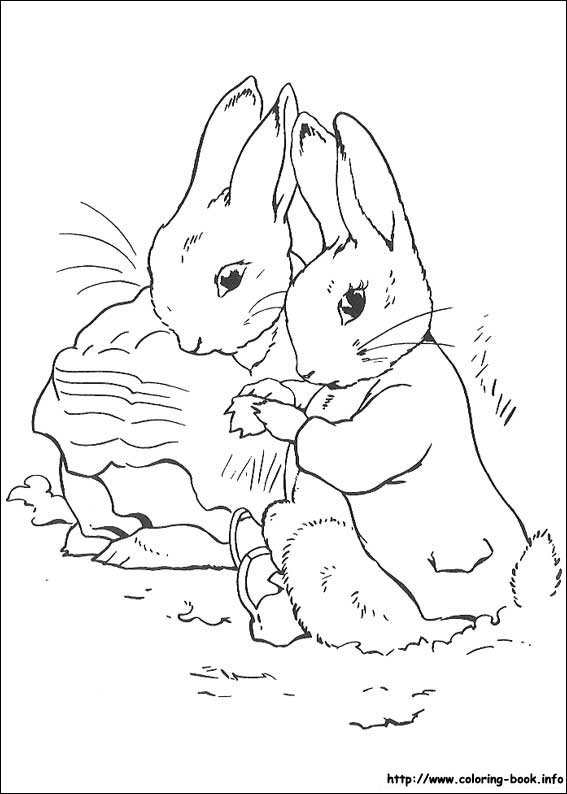 Peter Rabbit coloring picture